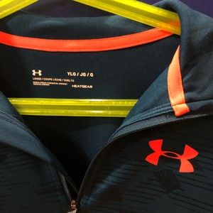 Boys Under Armour HeatGear zippered pullover